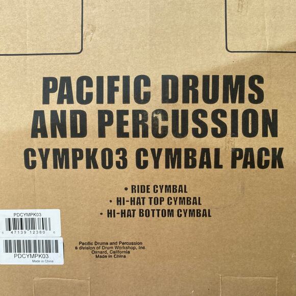 Pacific Drums and Percussion CYMPKO3 Cymbal Pack 3-Piece Cymbal Set Open Box - Picture 3 of 12